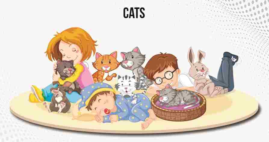 cats with children
